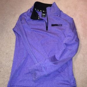 Pink quarter zip